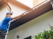 cleaning gutters