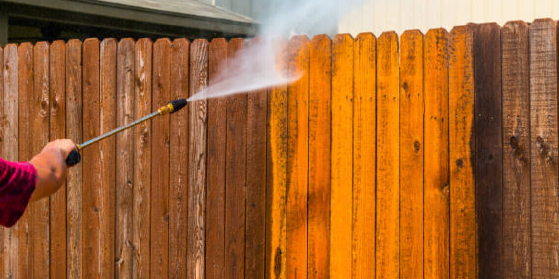 power wash fence power washing fence