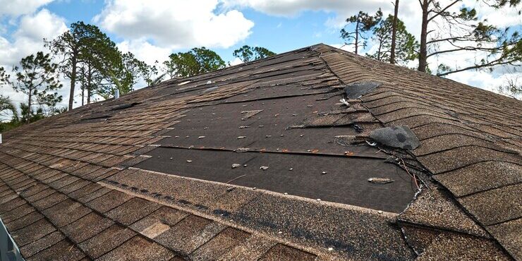 damage roof