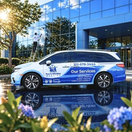 Exterior commercial cleaning in Bolingbrook