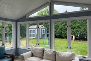 interior sunroom window cleaning Aurora Lisle IL bright clean panels