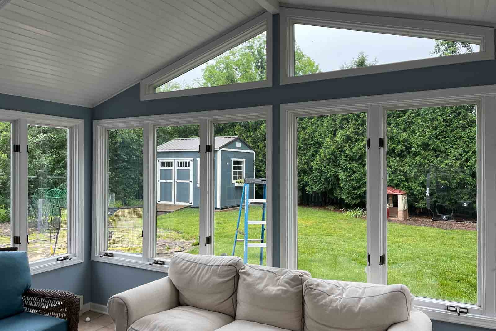 interior sunroom window cleaning Aurora Lisle IL bright clean panels