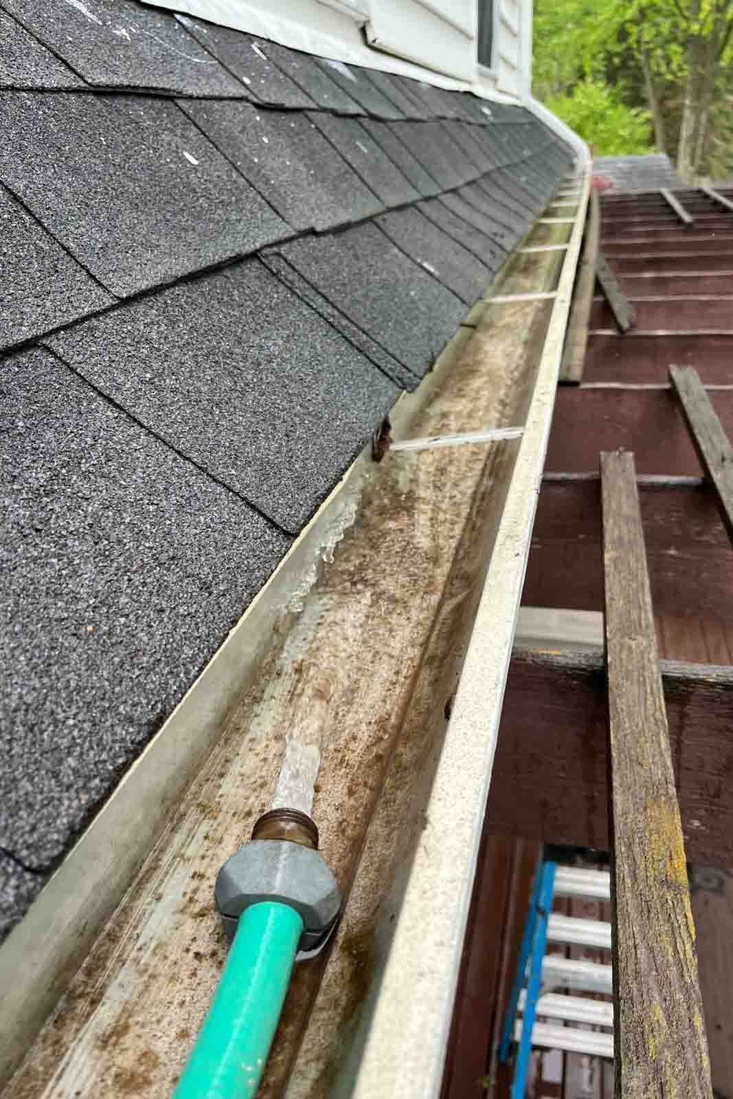 gutter cleaning Lisle Wheaton IL near downspout cleaning