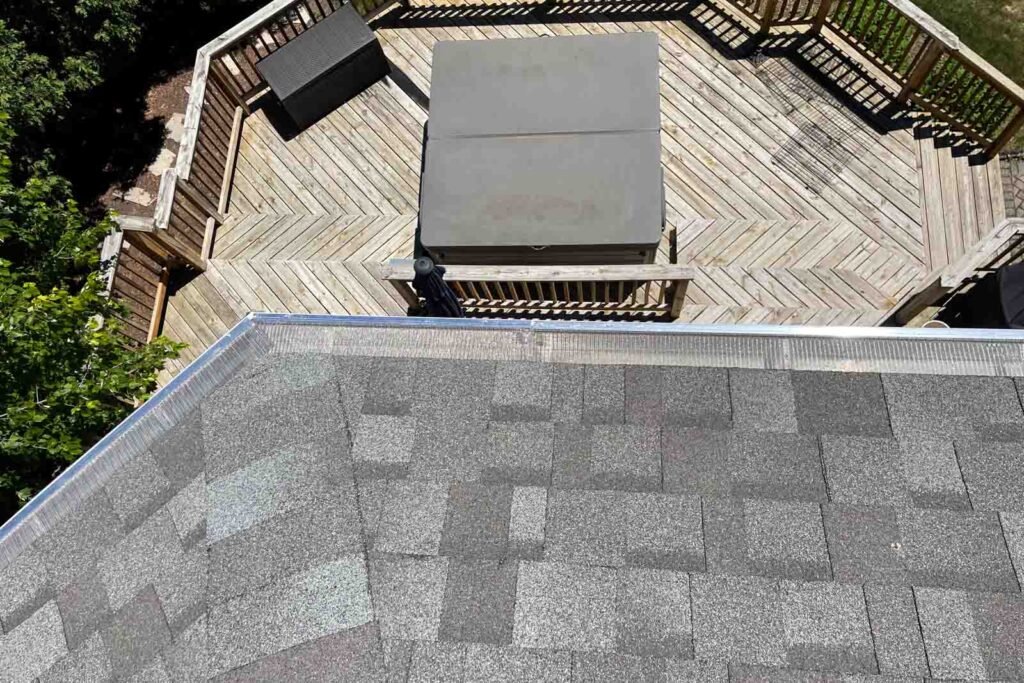 gutter guard Wheaton Westmont IL close angle installation