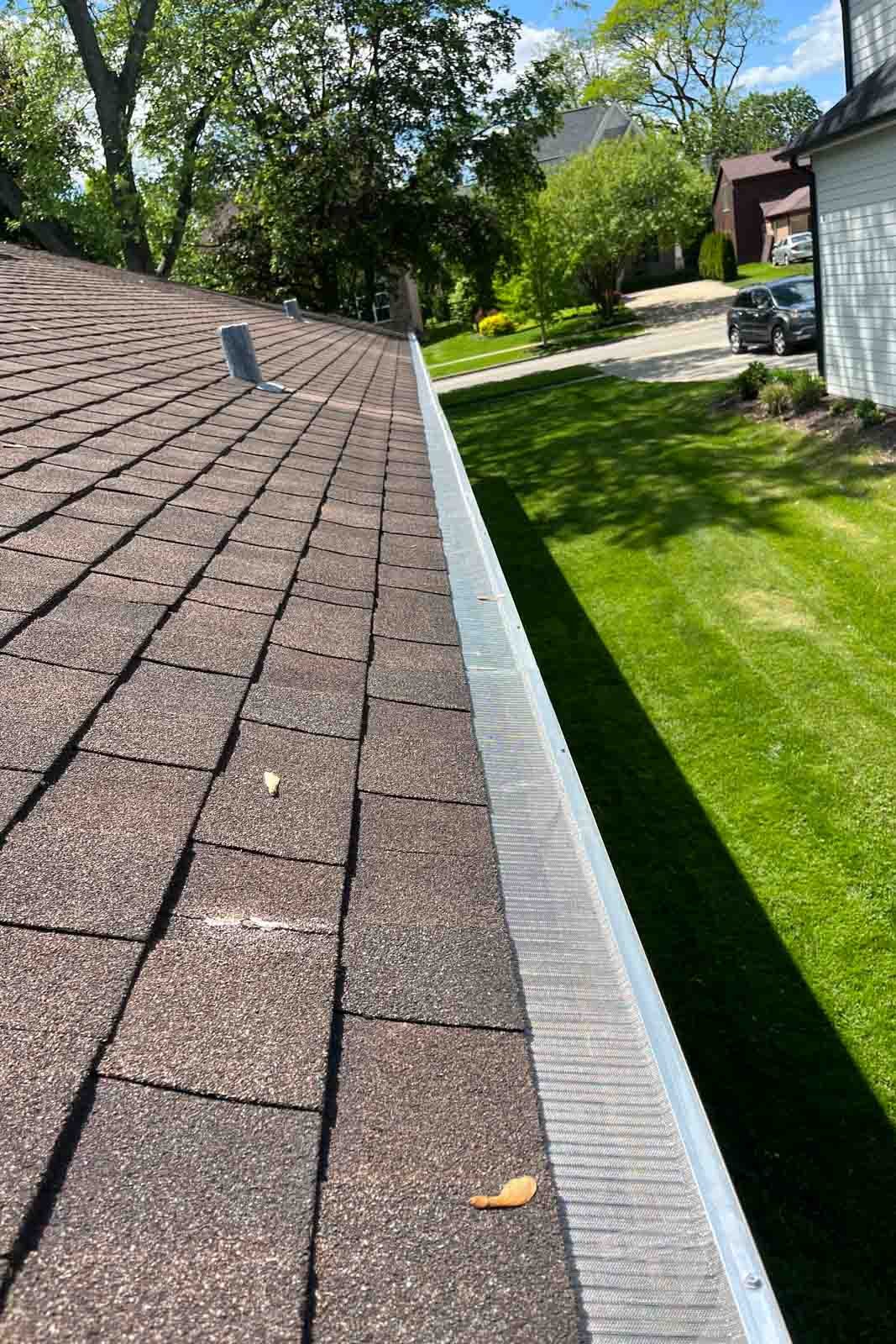 gutter guard Plainfield Lisle IL long edge protection system
