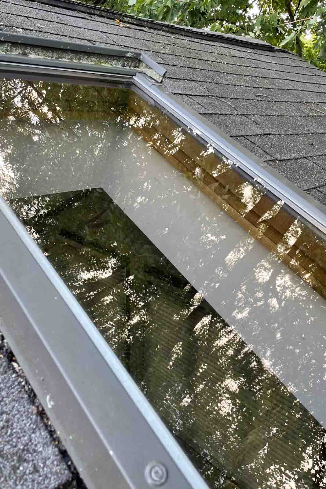 clean gutter interior Lisle Wheaton IL removing buildup system