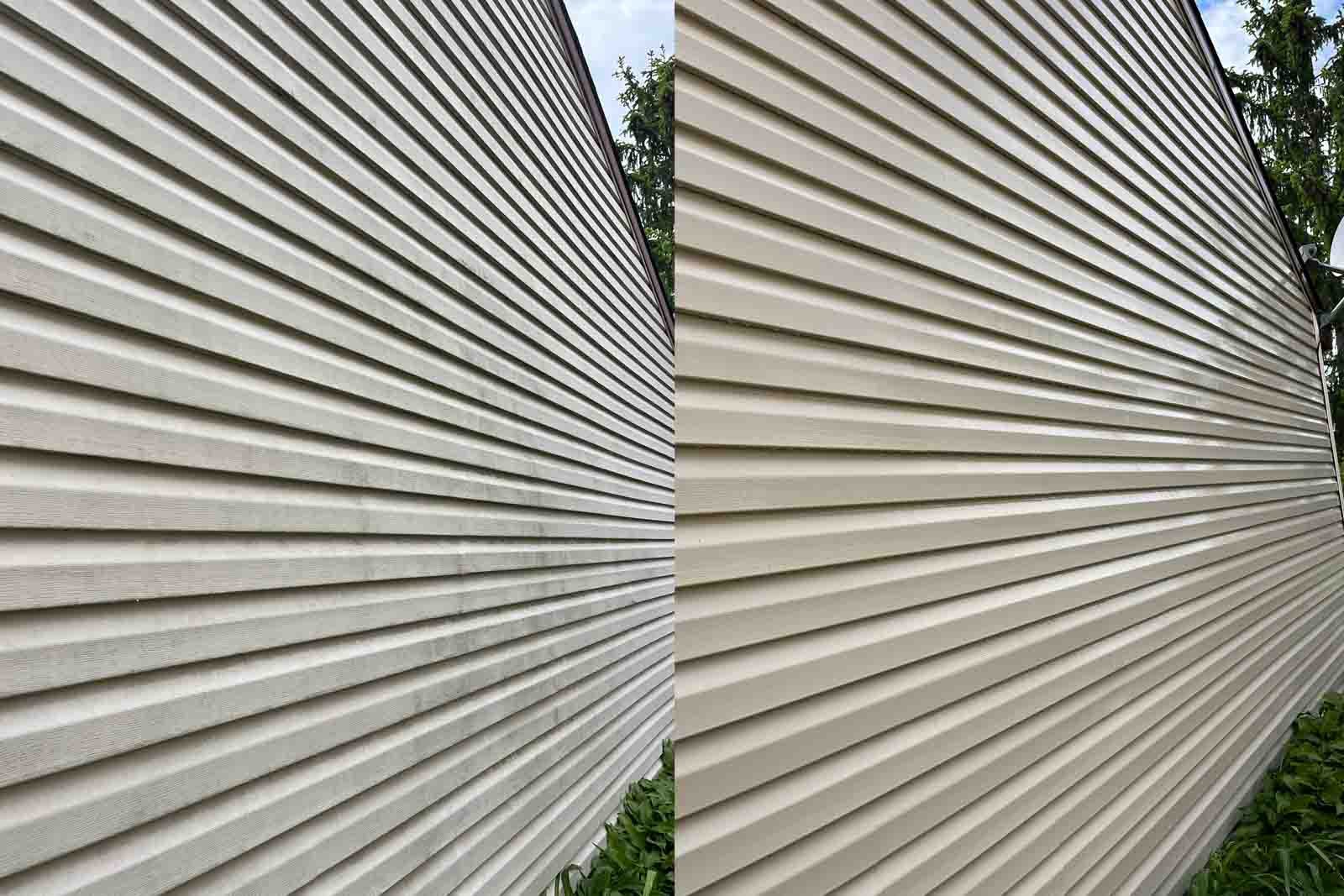 house siding pressure washing Downers Grove Lisle IL remove grime algae