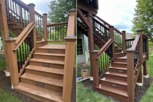 deck cleaning stairs wood restoration Bolingbrook Plainfield IL