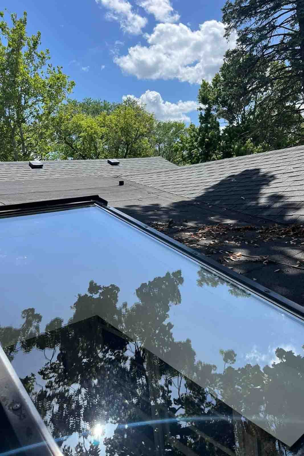 skylight cleaning Bolingbrook Lisle IL roof window glass washing