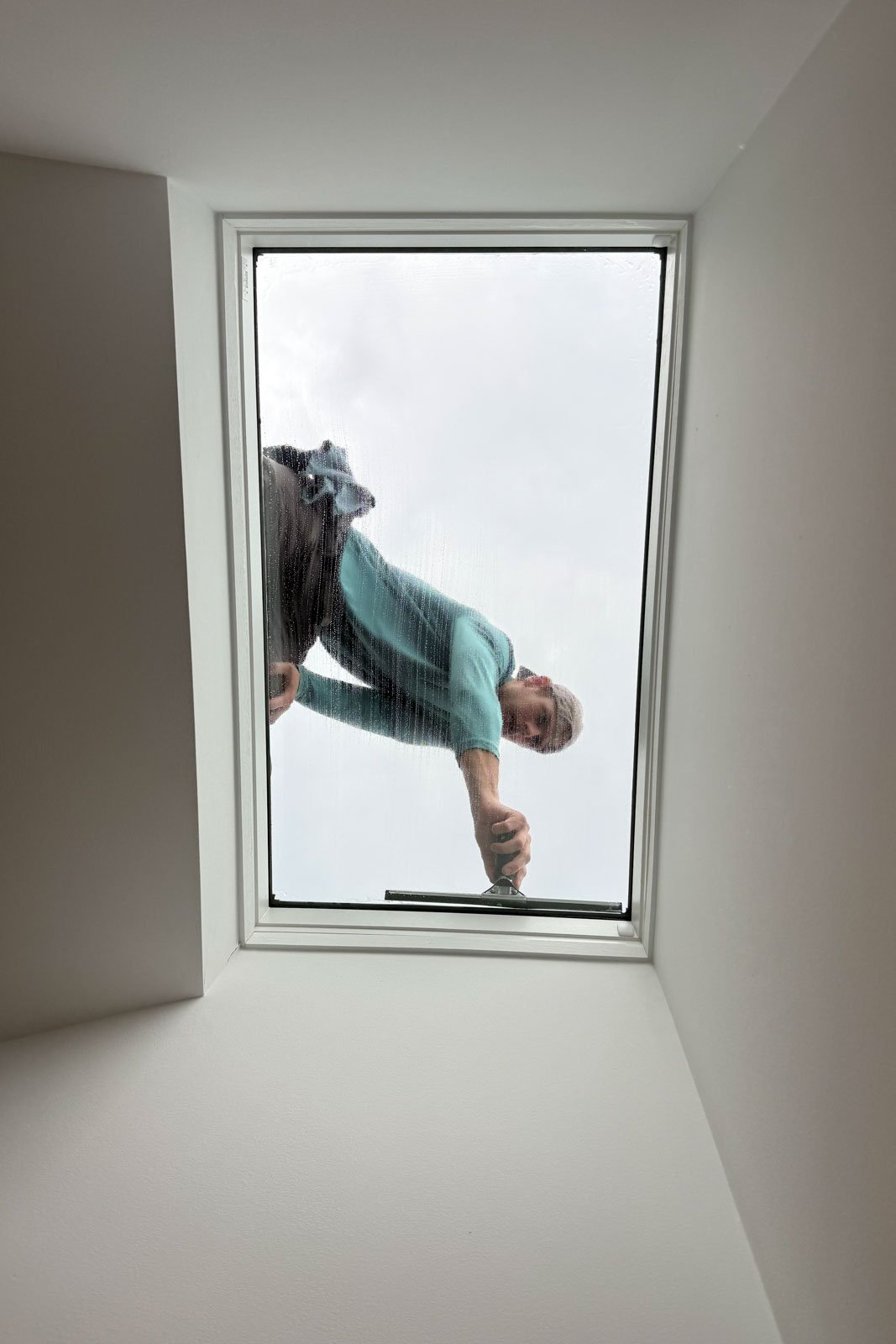 skylight window cleaning Naperville Aurora IL roof glass cleaning bright light