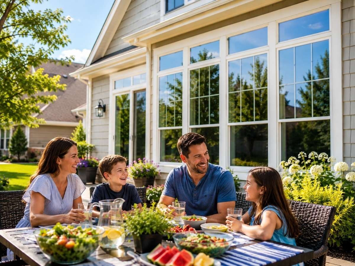 Summer Window Washing improving curb appeal in Plainfield Illinois